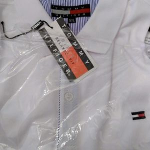 Men's Tommy Hilfiger Short Sleeve White Polo XL.